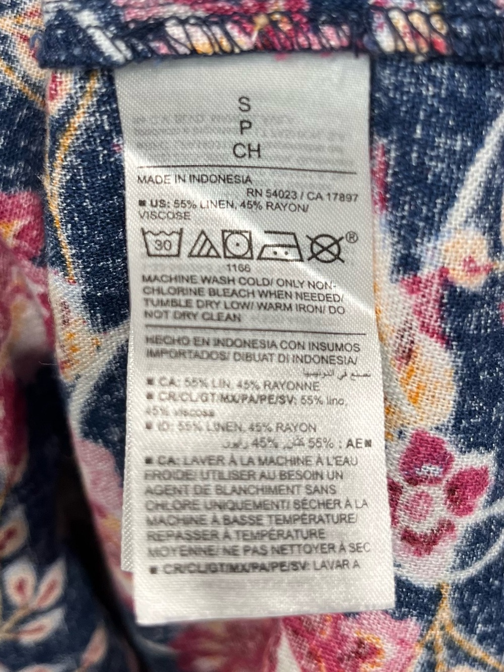 Old Navy waist-defined linen blend dress size small - Picture 6 of 9